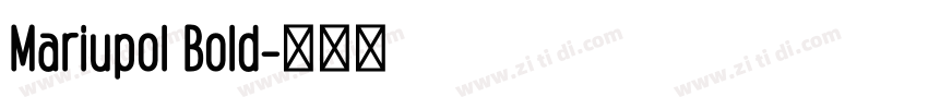 Mariupol Bold字体转换